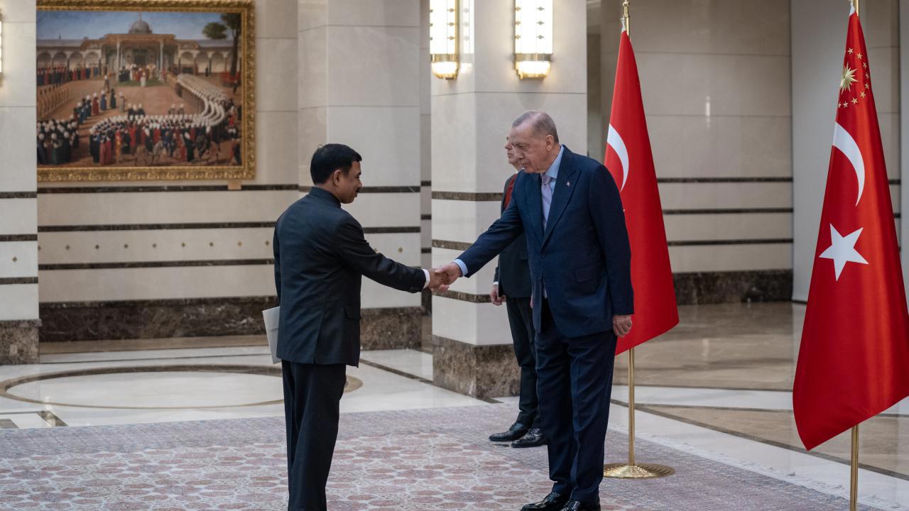 Büyükelçiler Erdoğan'a Güven Mektubu Sundu