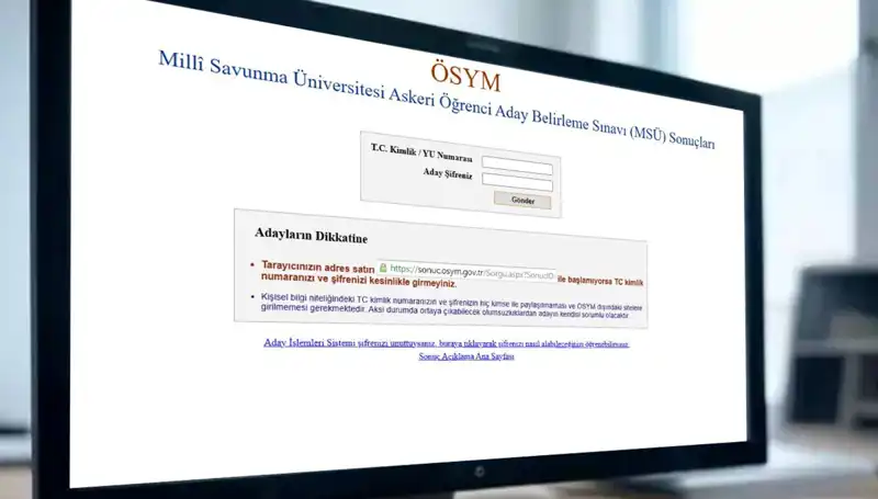 2025 MSÜ Sınav Sonuçları Sorgulama Ekranı: ÖSYM AİS'de Son Durum Ne?