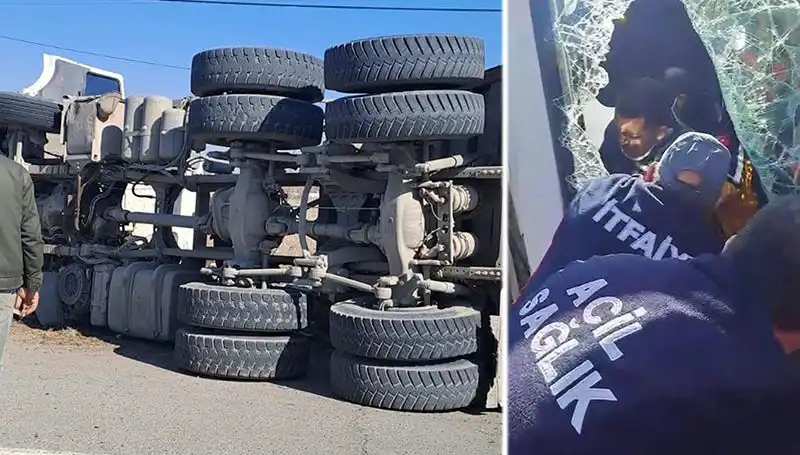 Irmak Mükremin Caddesi'nde Kamyon Yolu Kapattı: Olay Yerinde Korku Dolu Anlar