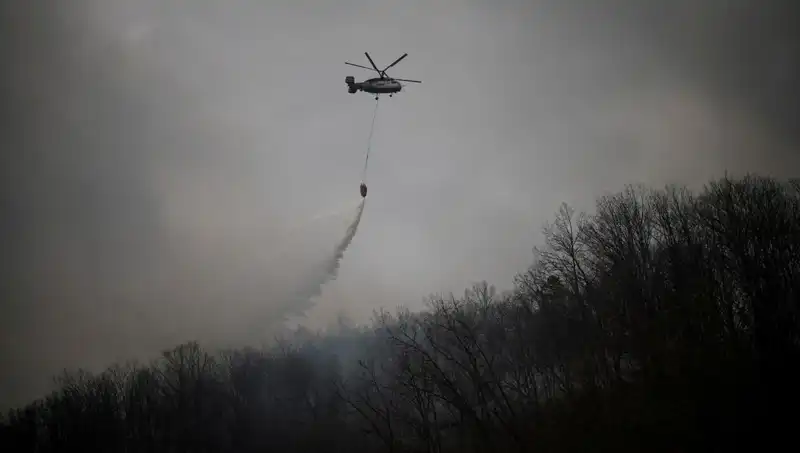 Güney Kore'de Yangın Söndürme Helikopteri Düştü: Trajik Kaza 1 Can Aldı